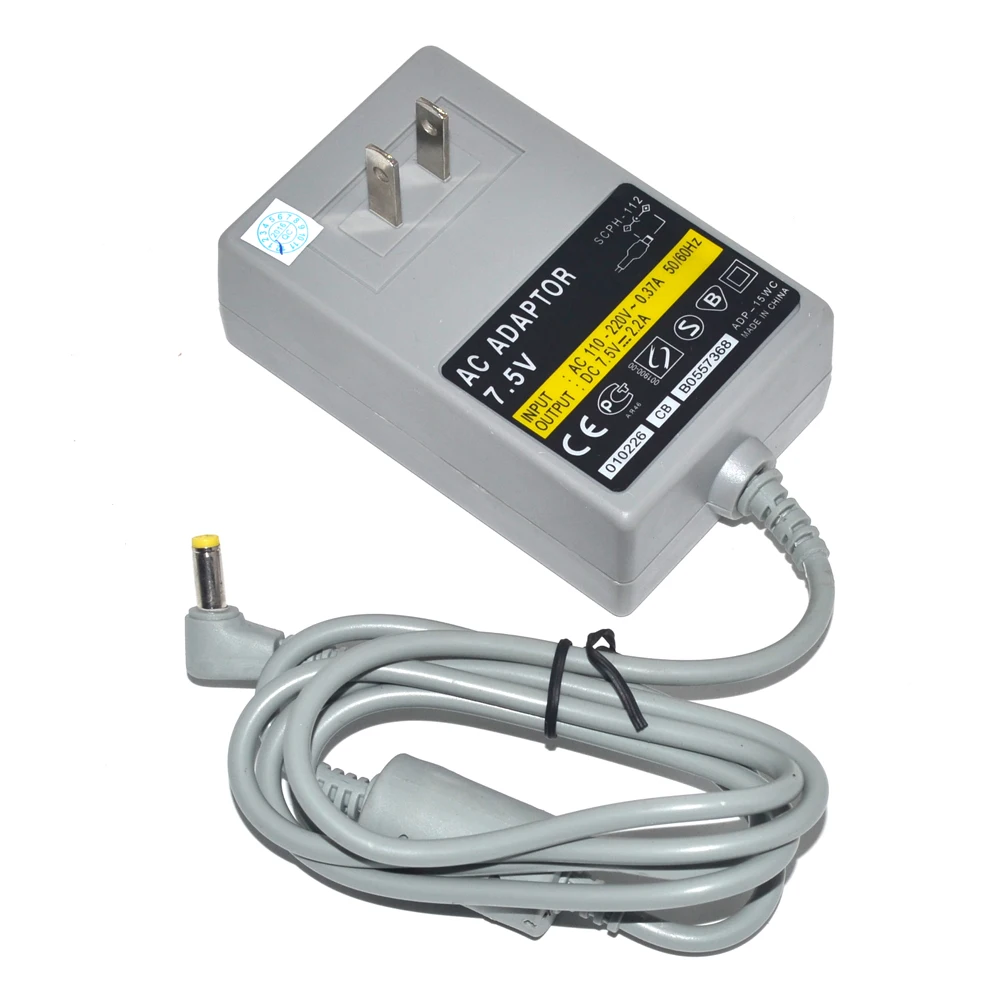 Cargador adaptador de CA con enchufe estadounidense para consola de juegos PS1, fuente de alimentación AC110-220V 50/60Hz