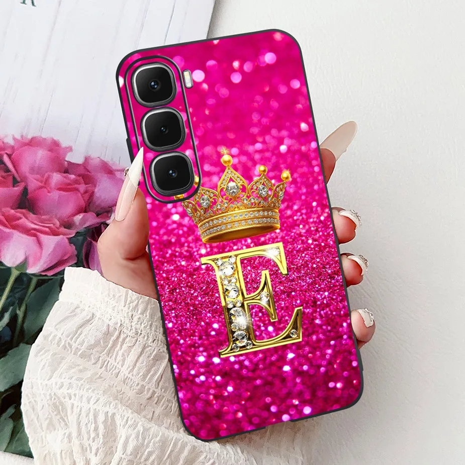 Para Infinix Hot 60 funda caliente 60i X6728 nuevas letras de lujo cubierta suave TPU funda de teléfono para Infinix Hot 60 Pro Plus Hot60 X6726 Shell - imagen 5