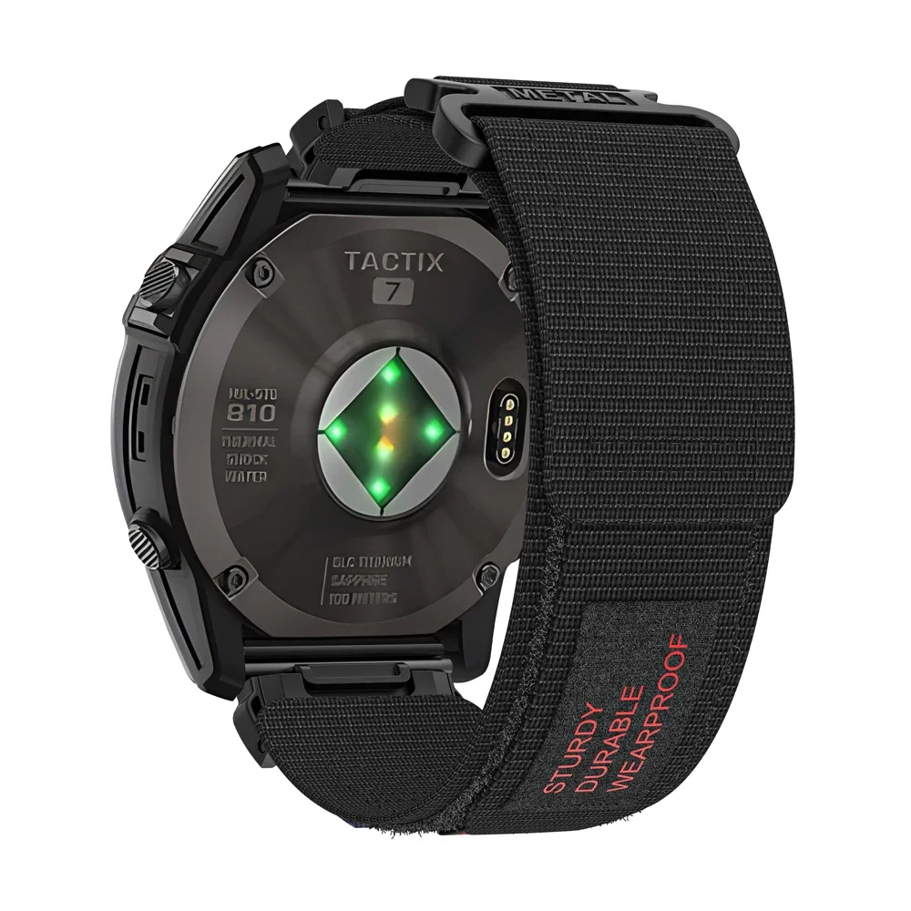 Correa deportiva de nailon para reloj Garmin Tactix 7Pro Fenix 7X 6X 7 5 6 Pro 5X Plus 3 3HR pulsera para Garmin Band 26mm 22mm - imagen 4