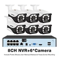 8CH NVR and 6 Camera