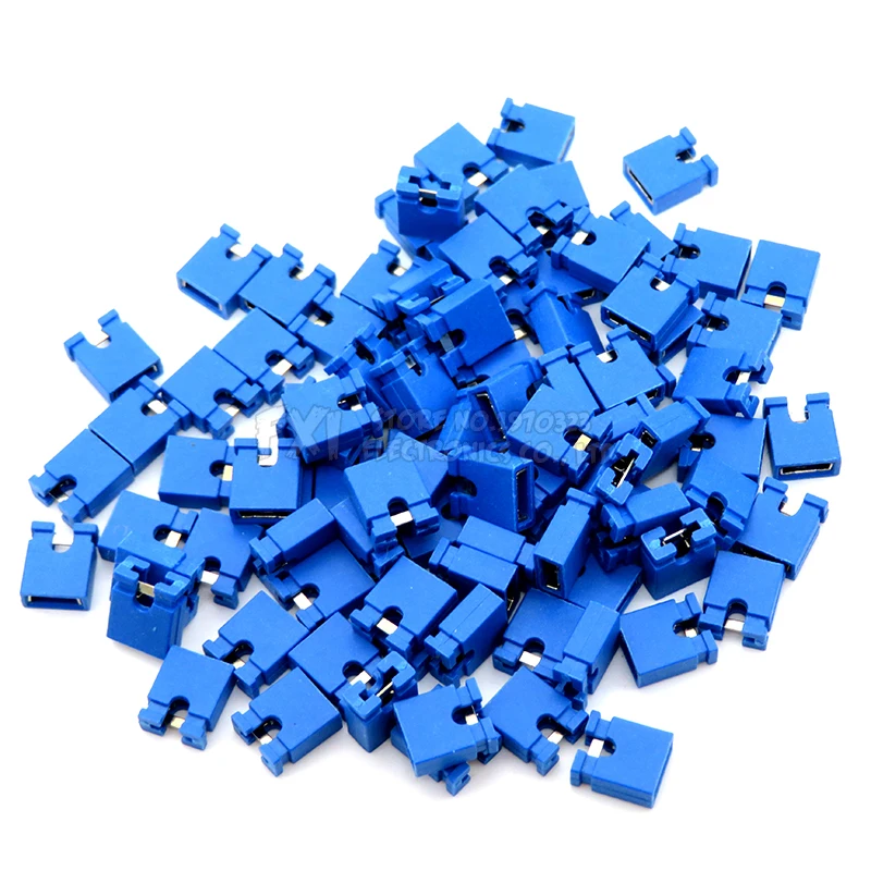 Puente de cabezal de Pin de 100mm de paso de piezas, tapa corta, cabezales y carcasas de cable, negro, amarillo, blanco, verde, rojo y azul para Arduino, 2,4 - imagen 3