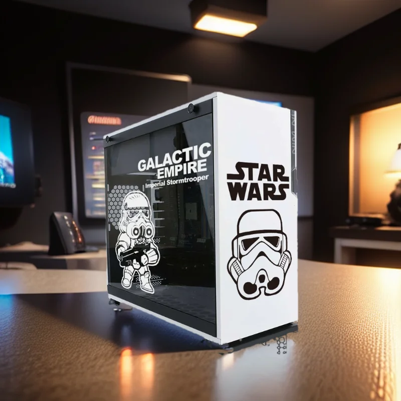 Pegatinas de dibujos animados de películas clásicas para funda de PC, calcomanías de Graffiti de decoración de vinilo de personalidad para piel de chasis de computadora Atx