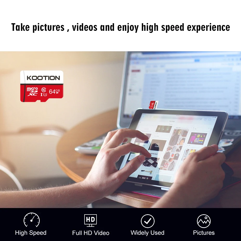 KOOTION-tarjeta de memoria Flash Micro SD para teléfono/ordenador, Clase 10, U1, 128GB, 64GB, 32GB, 16GB - imagen 2