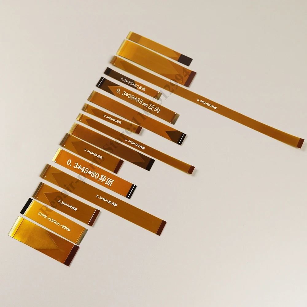 Cable flexible plano de 25P, 31P, 39P, 45P, 51P, 61P, 60mm, 0,3mm, 85mm, 120mm, 200mm, 1 unidad - imagen 3