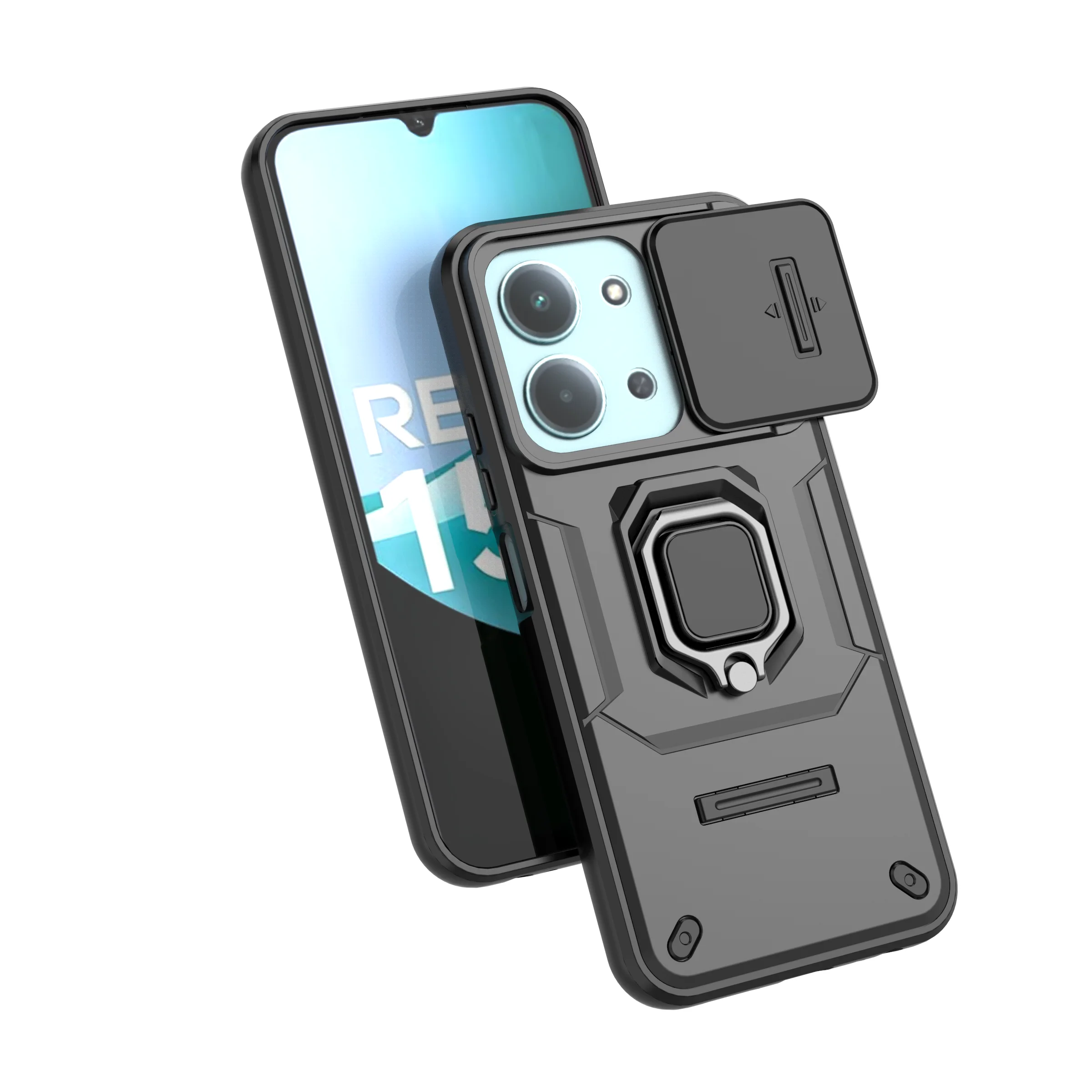 Para Redmi 15C Funda deslizante para ventanas Redmi 15C Funda Coque soporte de batalla Push Window Funda de teléfono a prueba de golpes Redmi 15C - imagen 3