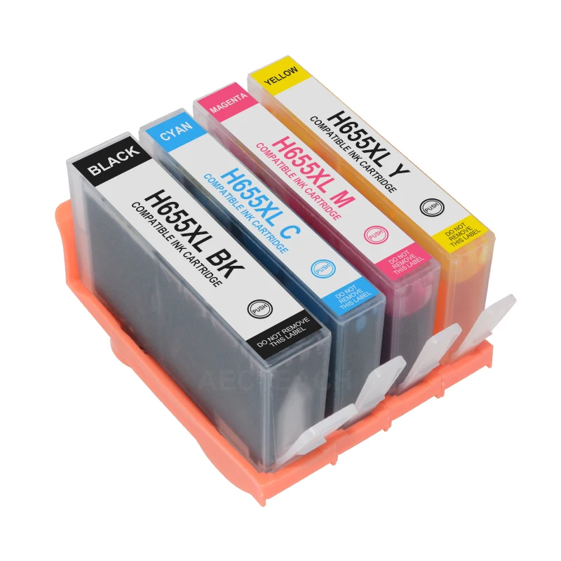 Aecteach nuevo cartucho de tinta Compatible 655XL para impresora HP 655 HP655 Deskjet 3525 5525 4615 4625 4525 6520 6525 6625 XL - imagen 2