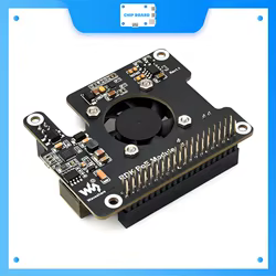 Waveshare PoE Expansion Board for RDK X5 - 802.3af/at Support, Cooling Fan & Metal Heatsink