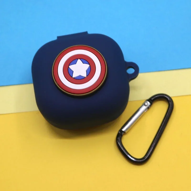 Funda de silicona para auriculares con gancho para Anker Soundcore R50i / P20i, auriculares inalámbricos con Bluetooth, funda protectora de dibujos animados de Marvel - imagen 4