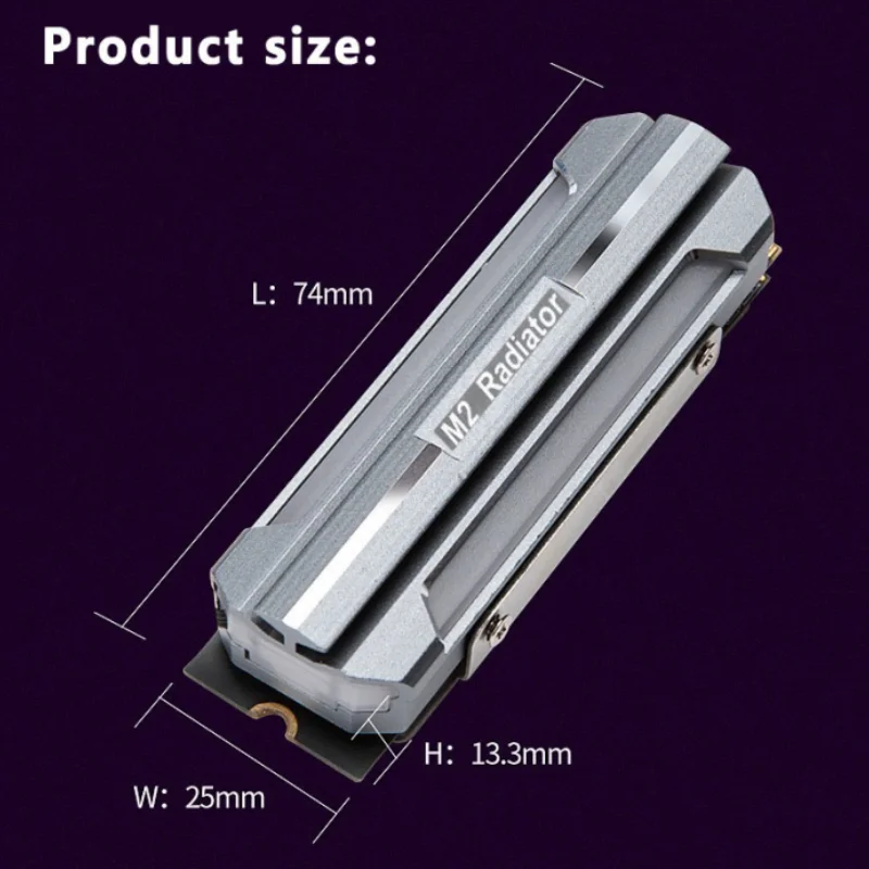 ICE Whale M.2-1 ARGB Sync ordenador M.2 2280 SSD radiador de aluminio M.2 Nvme disipador de calor unidad de estado sólido disipador de calor enfriador - imagen 4