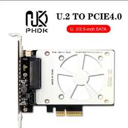 PH46S Tarjeta Conversión y Expansión PCIe 4.0 a U.2 SFF-8639 SATA SSD