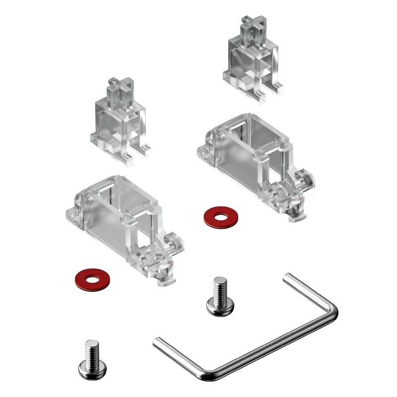 Gateron-estabilizadores de PCB transparentes V2, 7U, 6.25U, 2U, para teclado mecánico MX PCB - imagen 2