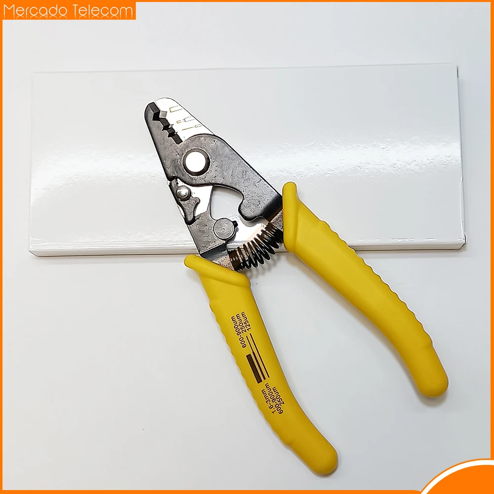 Alicates pelacables de fibra con abrazadera Miller F11301T F1S, pelacables de fibra óptica de tres agujeros, cortador de cables FS - imagen 3