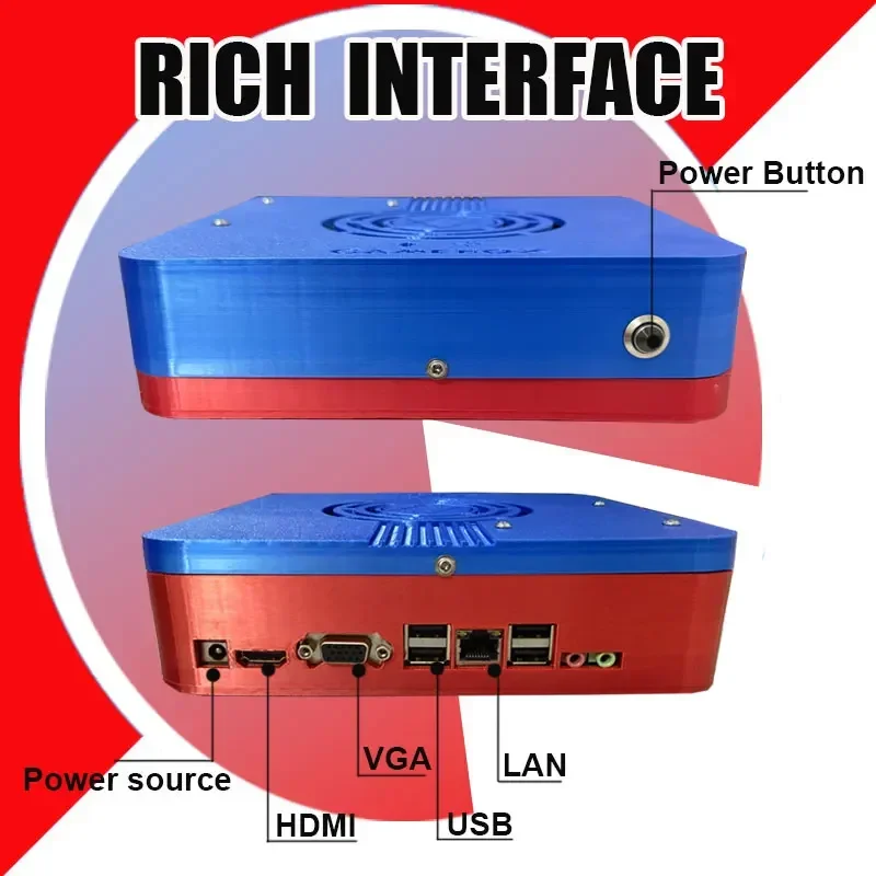 Consola de juegos Retro I3-3110M GD10 Plug and Play Win11 1T HDD 70000 + juegos para Wii PS2 N64 PSP GameCube N64 mango inalámbrico - imagen 3