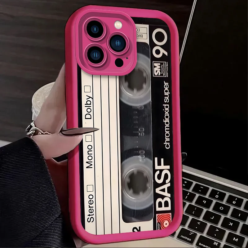 Funda de teléfono suave para iPhone 16 15 14 13 12 11 Pro Max X XS X S Max XR SE 2020 7 8 Plus patrón de cinta de la suerte protección a prueba de golpes - imagen 3