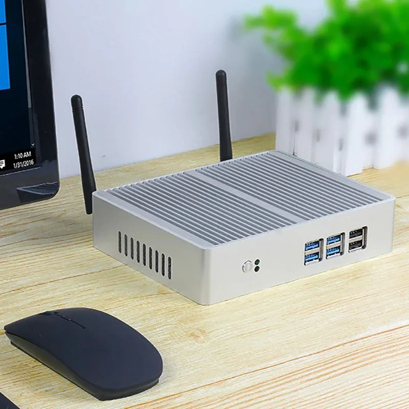 Helorpc Mini PC industrial con Inter Core i5-5200U compatible con Windows10 Linux Pfense con 4xUSB3.0 4xUSB2.0 1xHDMI 1xVGA computadora - imagen 4