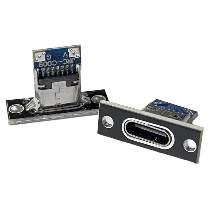 Conector hembra tipo C USB 3,1 tipo C, conectores de puerto de carga de 2 pines y 4 pines, enchufe tipo C con placa de fijación de tornillo, 5/10/20 piezas - imagen 5