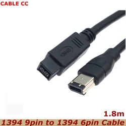 Cable FireWire 800 a 400 IEEE 1394B de 9 a 6 pines