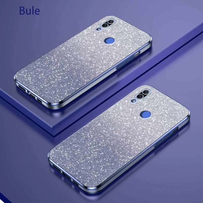 Funda de teléfono para Huawei nova 3, carcasa trasera de silicona con brillo degradado de lujo, INE-LX1, PAR-LX9 - imagen 4