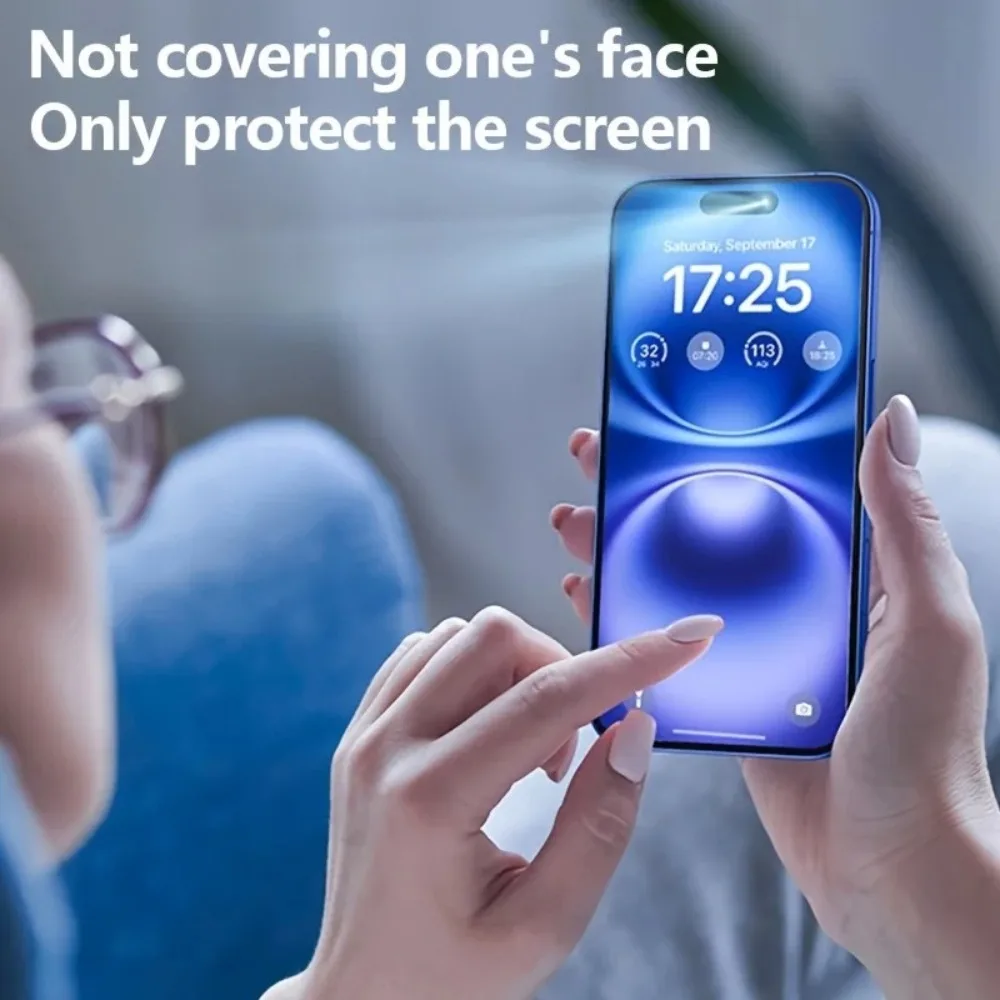 Protector de pantalla completa Ultra HD de 3 piezas para iPhone 17 16 15 14 Pro Max 15 14 Plus 13 12 11 Pro 16e 17 Air con película de lente de cámara de 3 piezas - imagen 4