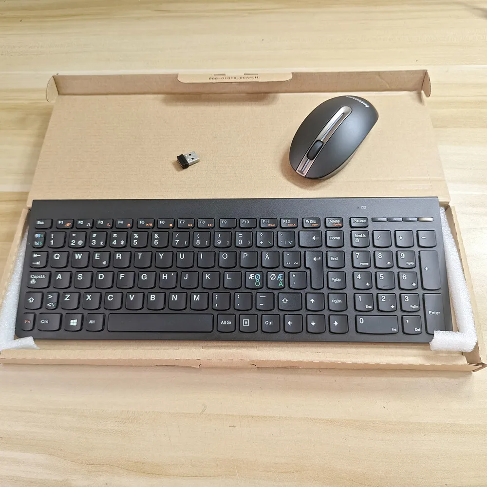 Nordic layout ultra-thin mute wireless keyboard and mouse set For Lenovo keyboard SK-8861