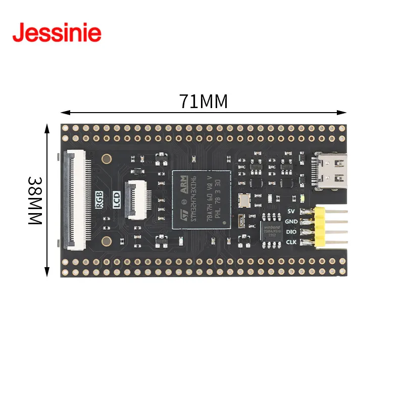 STM32H743XIH6 STM32H743 FK743M4-XIH6 FK743M5-XIH6 Módulo de placa de desarrollo STM32 de aprendizaje del sistema central Compatible con OpenMV - imagen 3