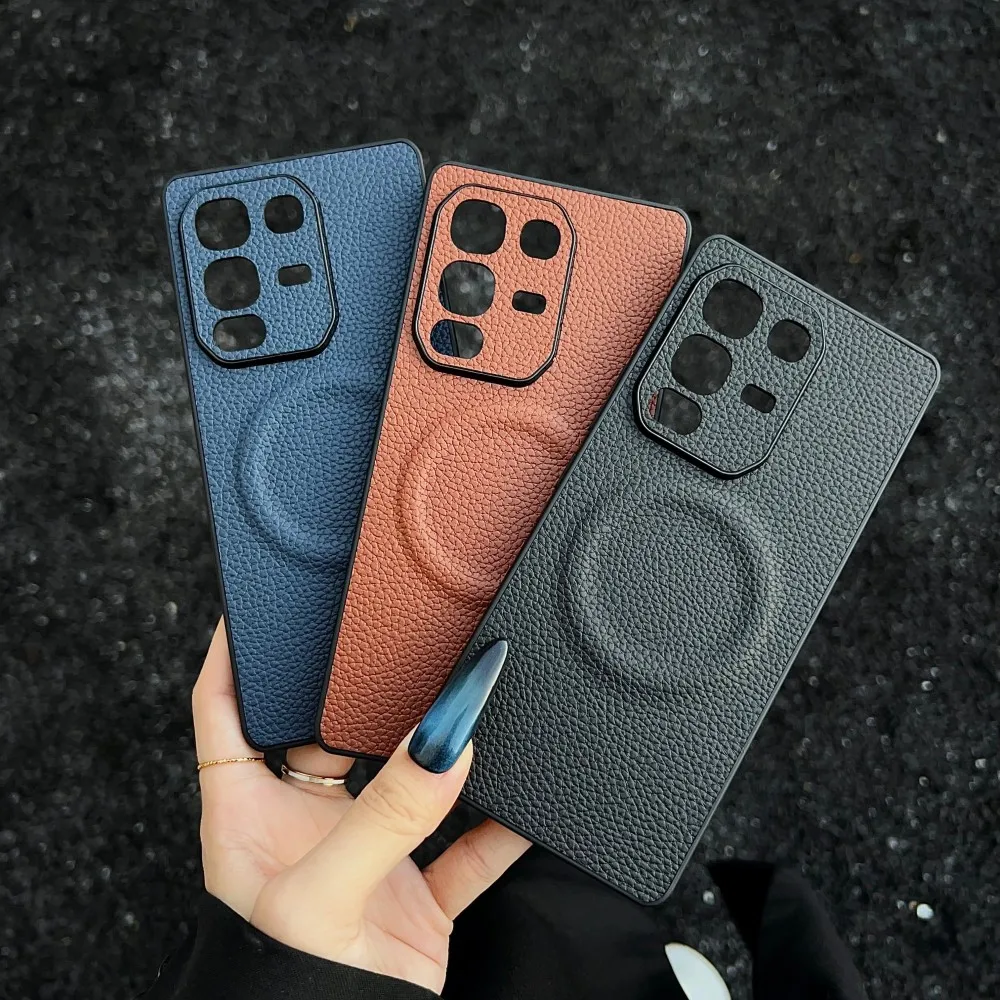 For Infinix Note 50 Pro Plus Case PU Skin Magnetic wireless charging Protective Back Cover Case For Infinix Note 50X 50S Shell - imagen 2