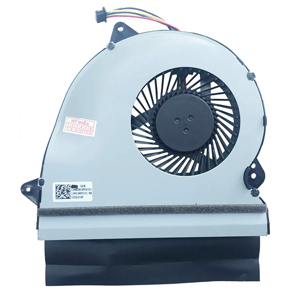 Ventiladores de ordenador, ventilador de refrigeración de CPU para portátil para ASUS ROG Strix GL552 GL552J GL552V GL552JX GL552VX GL552VW ZX50J 13NB07Z1P01011 - imagen 2