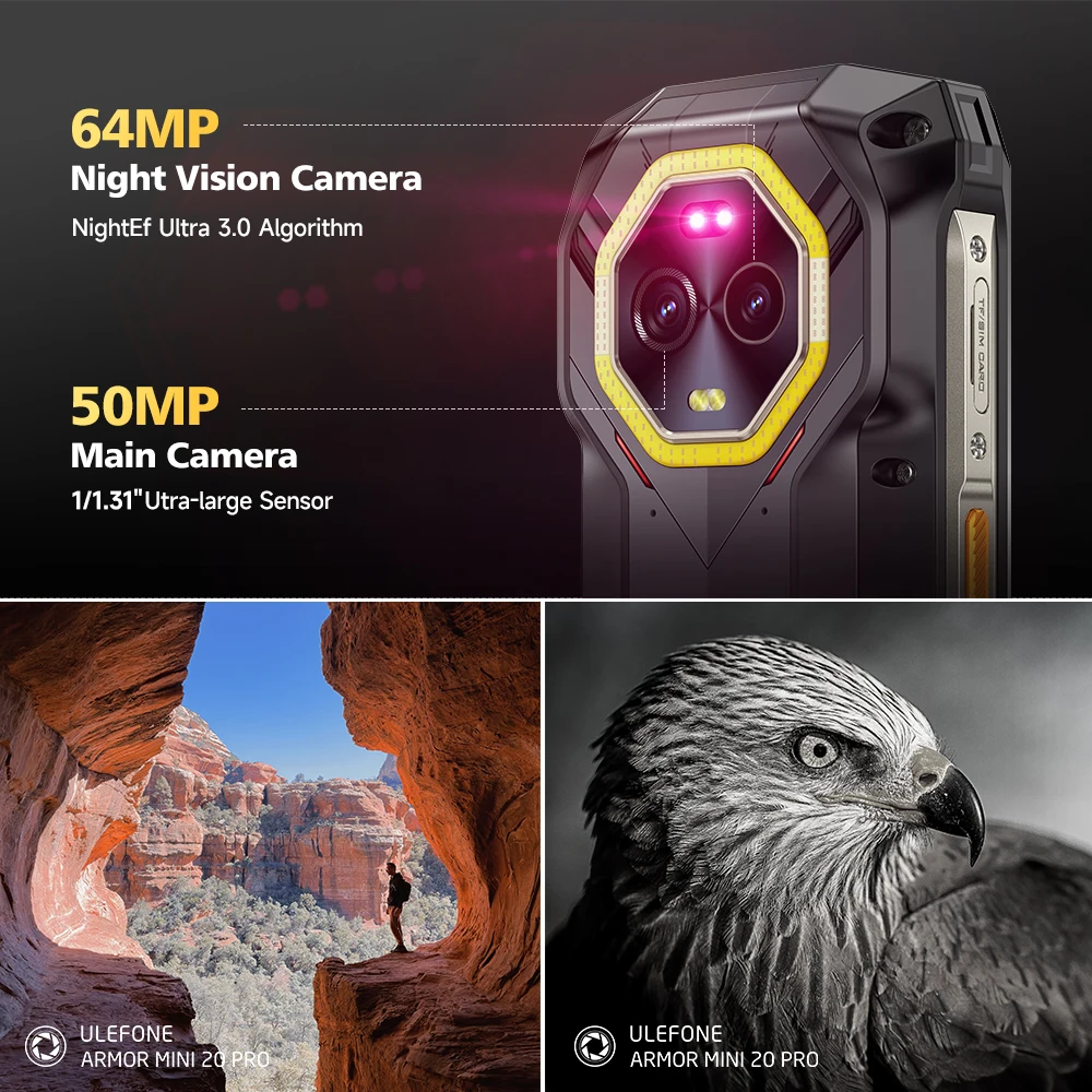 Ulefone Armor Mini 20 Teléfono Resistente Cámara Nocturna - imagen 4