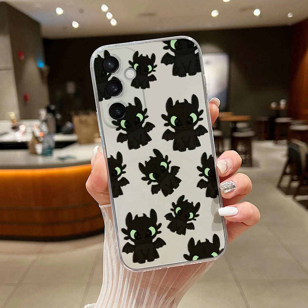 Funda de teléfono con diseño de dragón Furia sin dientes para Xiaomi Redmi Note 13, 12, 12, 11, 10, 10C, 13C, 10s, 9, 9s, 9A, 8, 5G, transparente - imagen 2