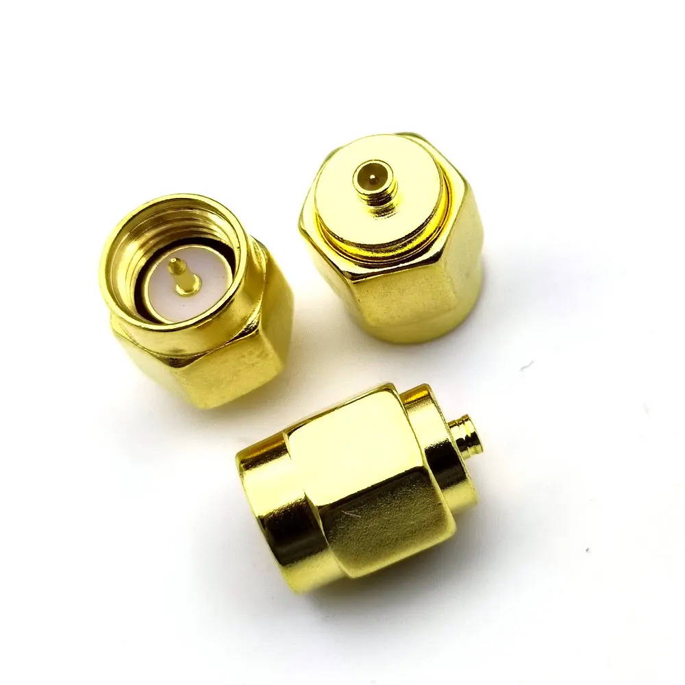 Conector de latón SMA macho a IPX U.fl, convertidor Coaxial RF