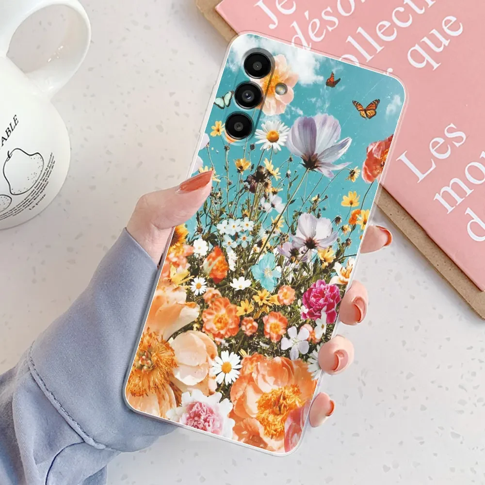 Funda de silicona para Samsung Galaxy A14, carcasa trasera transparente suave, 4G, 5G, A14 A 14 - imagen 2