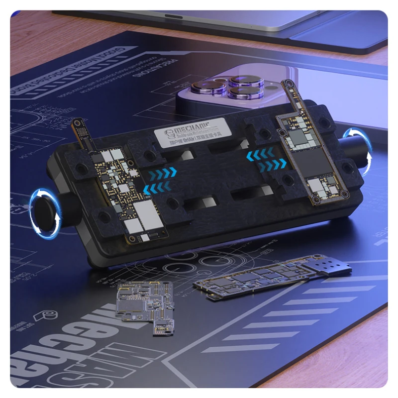 Placa base/chip de doble eje mecánico ORI AIR con viaje de 92 mm de largo, ideal para manipulación y reparación de componentes de precisión - imagen 2