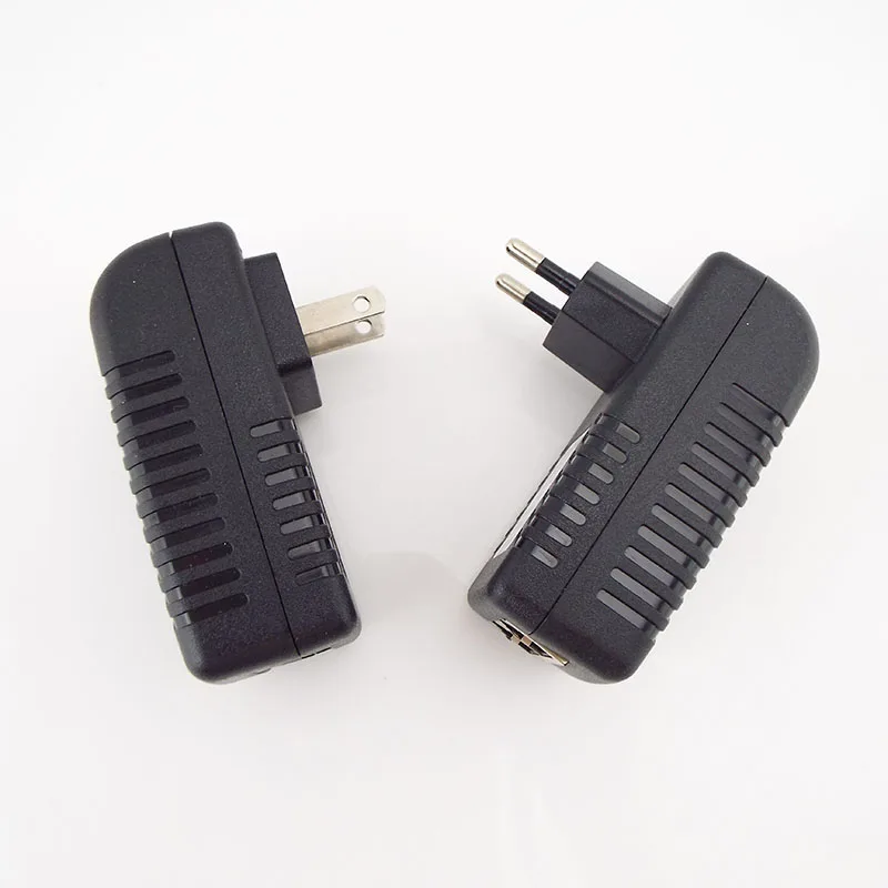 AC 220V DC 12V 2A 48V 0.5A 24v 1A 15V 1A 24W fuente de alimentación POE adaptador de inyector enchufe sobre Ethernet enchufe de pared UE/EE. UU. Cámara IP CCTV - imagen 3