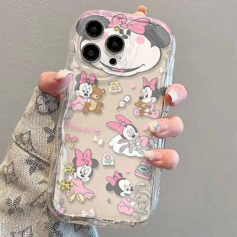 Bonita funda de teléfono transparente de Mickey y Minnie Mouse, Winnie Pooh, para Xiaomi Redmi Note 13 Pro, 5G, Redmi Note 13, Pro Plus 13, 12, 4G, Redmi 13C - imagen 2