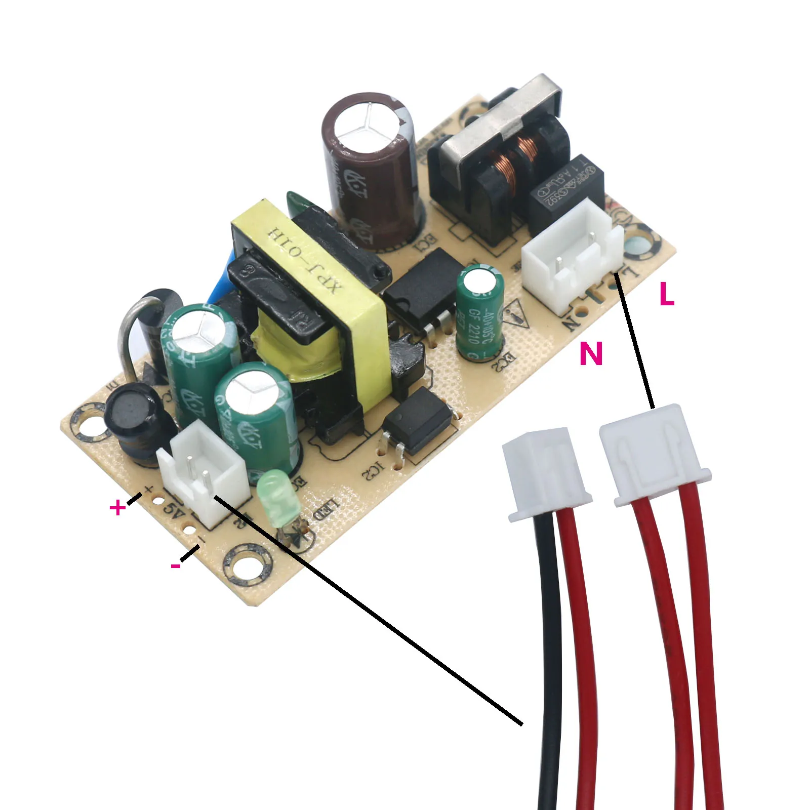 Fuente de alimentación de voltaje constante, controlador Led DC5V 2A, 10W AC AC180-240V a 5v DC, transformador reductor, módulo de fuente de alimentación de bruja - imagen 4