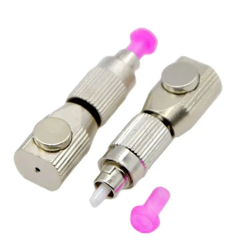 Nuevo conector adaptador de fibra óptica, acoplador de prueba OTDR FC, brida de fibra desnuda redonda plateada, conexión temporal, equipo de repuesto óptico - imagen 5