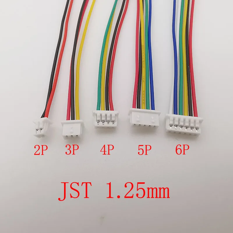 10 Uds Mini Micro SH 1,0mm JST 1,25mm GH 1,25mm PH 2,0mm XH 2,54mm paso 2/3/4/5/6 Pin conector de Cable hembra único - imagen 3
