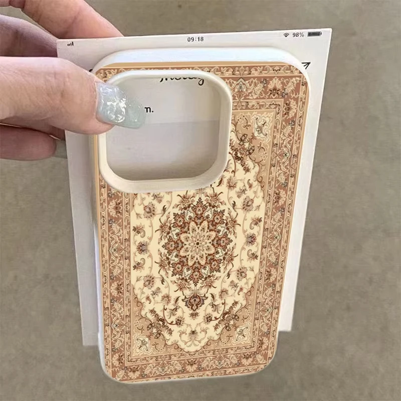 Funda de teléfono con diseño de tótem étnico Retro, diseño de lichi para iPhone 16, iPhone 15 Pro Max 14 Plus 13 12 11 XS Max XR X 16 - imagen 4
