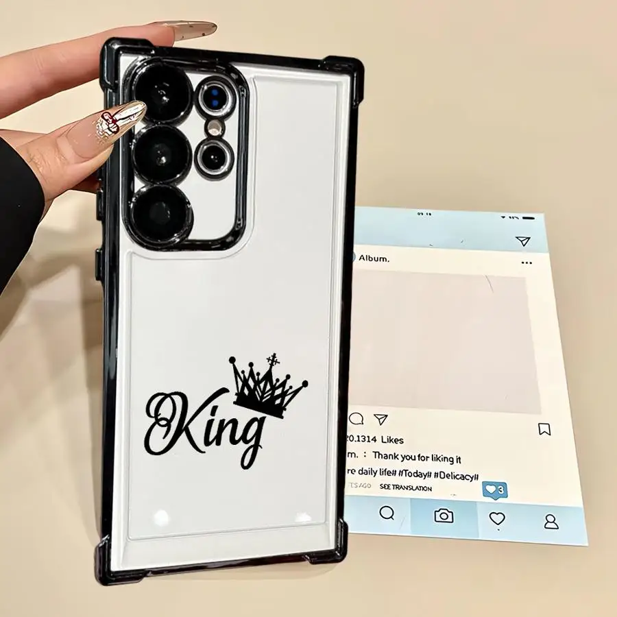 Funda de teléfono transparente The Queen's Crown para Samsung Galaxy S21 Plus S20 FE S25 Edge S23 S22 Ultra S24 - imagen 5