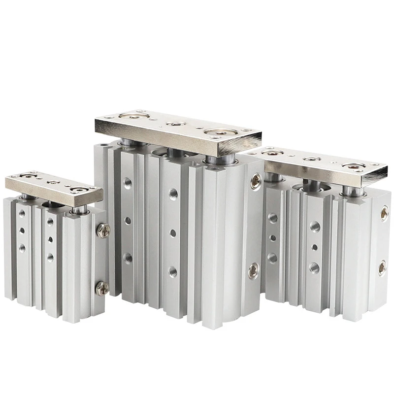 MGPM32 MGPM40 MGPM50 MGPM63 MGPM80 MGPM100 Carrera 50/75/100/125/150/200 mm Tipo SMC Cilindro de aire guía compacto neumático - imagen 2