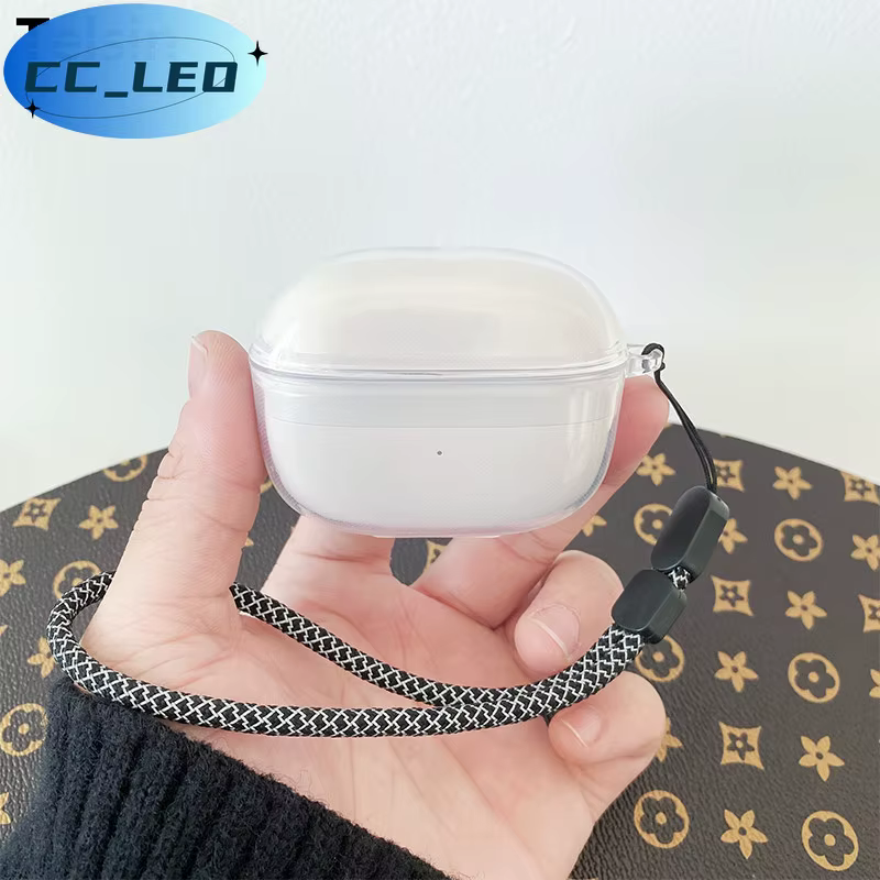 Para Bowers & Wilkins PI8 funda transparente suave Bowers & Wilkins PI6 funda protectora transparente a prueba de golpes con cordón