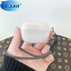 Para Bowers & Wilkins PI8 funda transparente suave Bowers & Wilkins PI6 funda protectora transparente a prueba de golpes con cordón