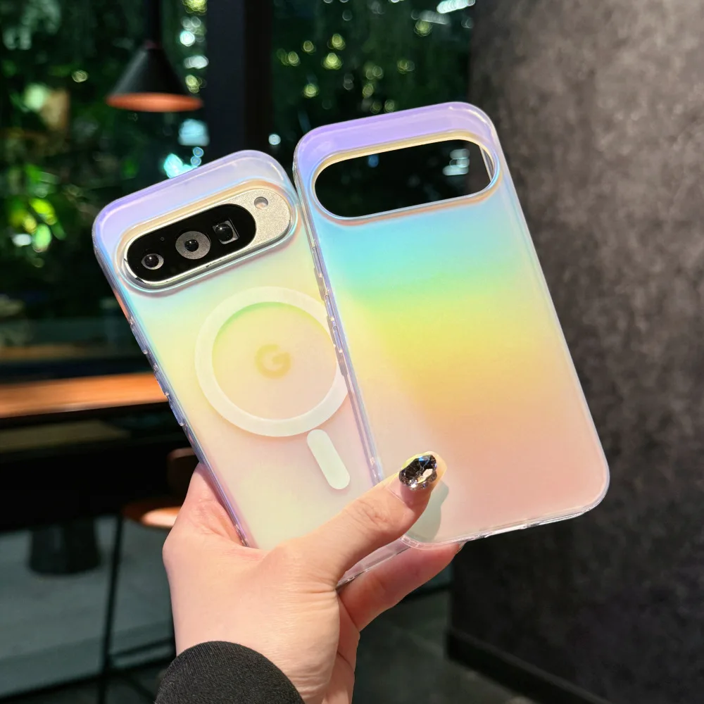 Funda magnética para Google Pixel 10 Pro XL 10 9 9A Pro XL, cubierta con revestimiento de Color para Mag-safe, Funda mate inalámbrica a prueba de golpes - imagen 2