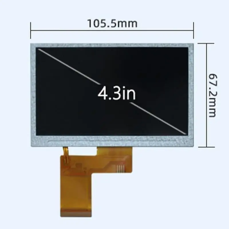 Pantalla LCD TFT en color Y1UB 4,3 pulgadas con retroiluminación LED Resolución clara 480x272 - imagen 5