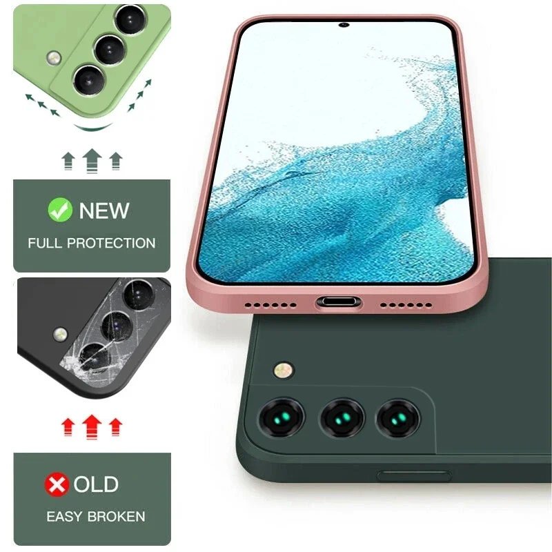 Funda de silicona ultra líquida S23 para Samsung Galaxy S23 Ultra Cover - imagen 5