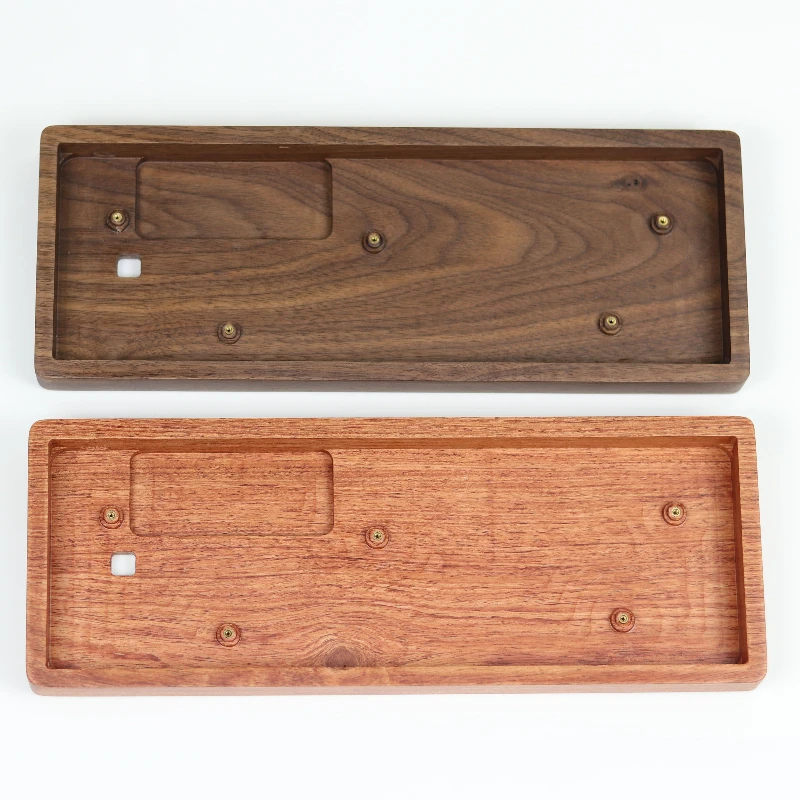 Para ANNE PRO2 funda de teclado de madera palisandro nogal antideslizante personalizada caja de madera maciza para juegos accesorios de teclado mecánico