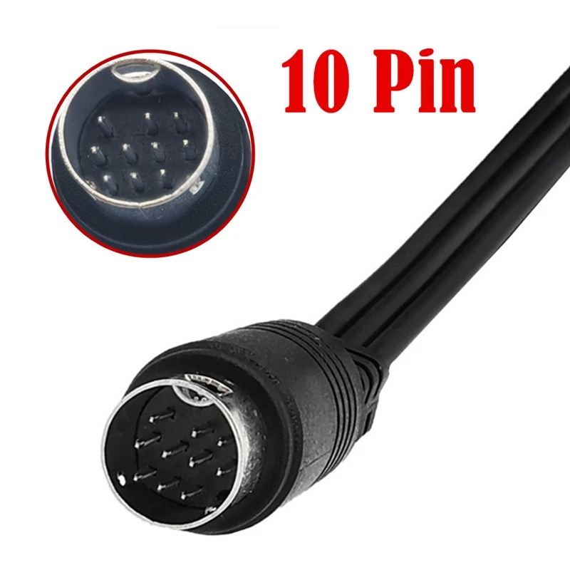 Cable de vídeo S-Video10Pin DIN a 5RCA de 1,8 m, línea de componentes 5AV, utilizado para receptores de TV, televisores, monitores y proyectores - imagen 5
