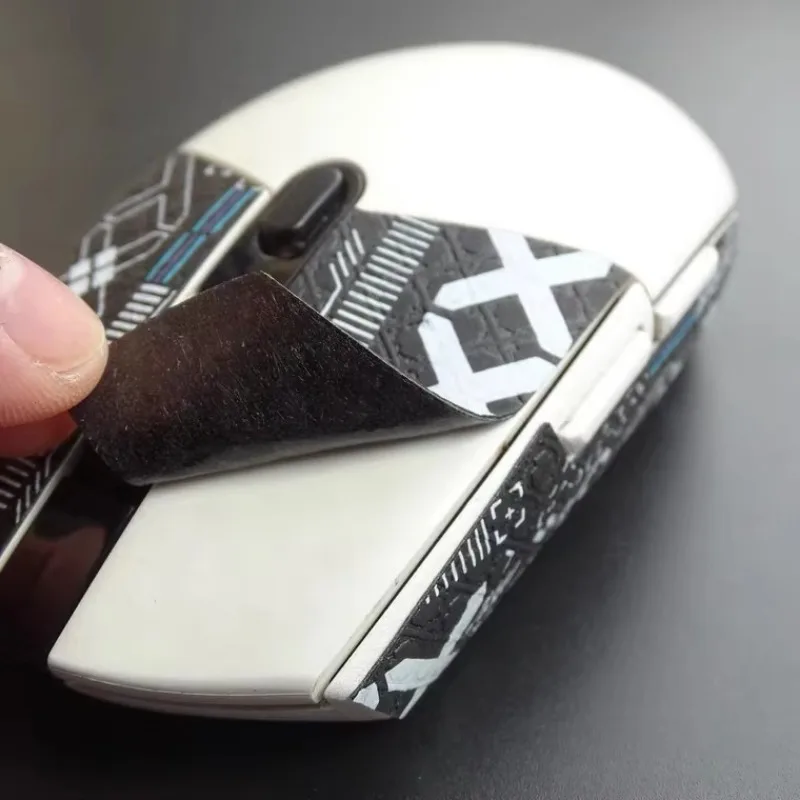 Cinta de agarre para ratón, pegatina hecha a mano para patín, piel de lagarto antideslizante, chupar el sudor para Logitech G304, PC Gamer, bricolaje, sin ratón, 1 ud. - imagen 4