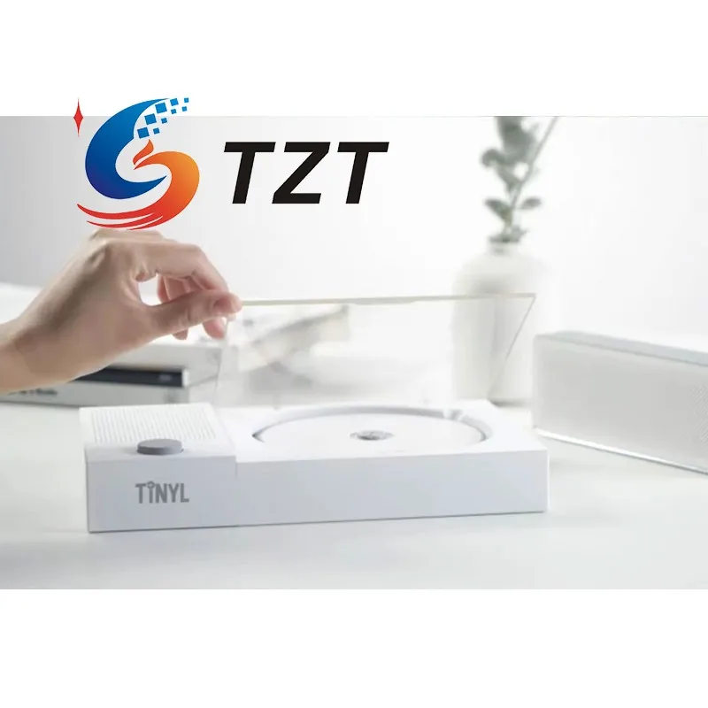 TZT Blanco TINYL SPLIT 3 en 1 Reproductor de CD dividido retro magnético de alta fidelidad Altavoz Bluetooth de 5 W Carga tipo C - imagen 2