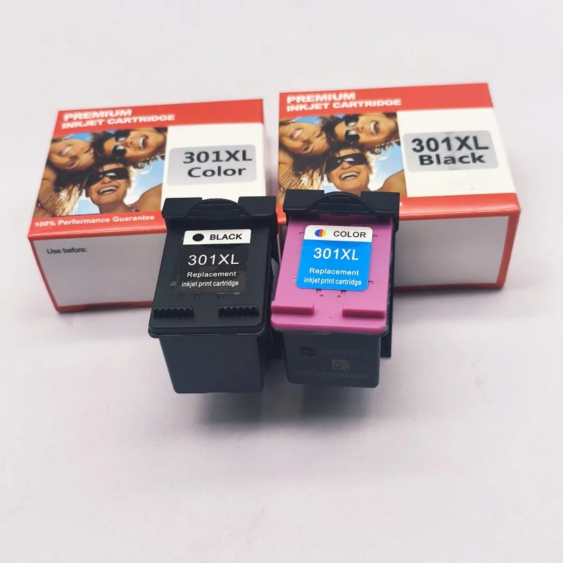 2 cartuchos de tinta negros de 2 colores 301 XL 301XL para impresora de inyección de tinta HP Deskjet 1000 1010 1050 1050A 2050 2050A 2540 Envy 4500 - imagen 5